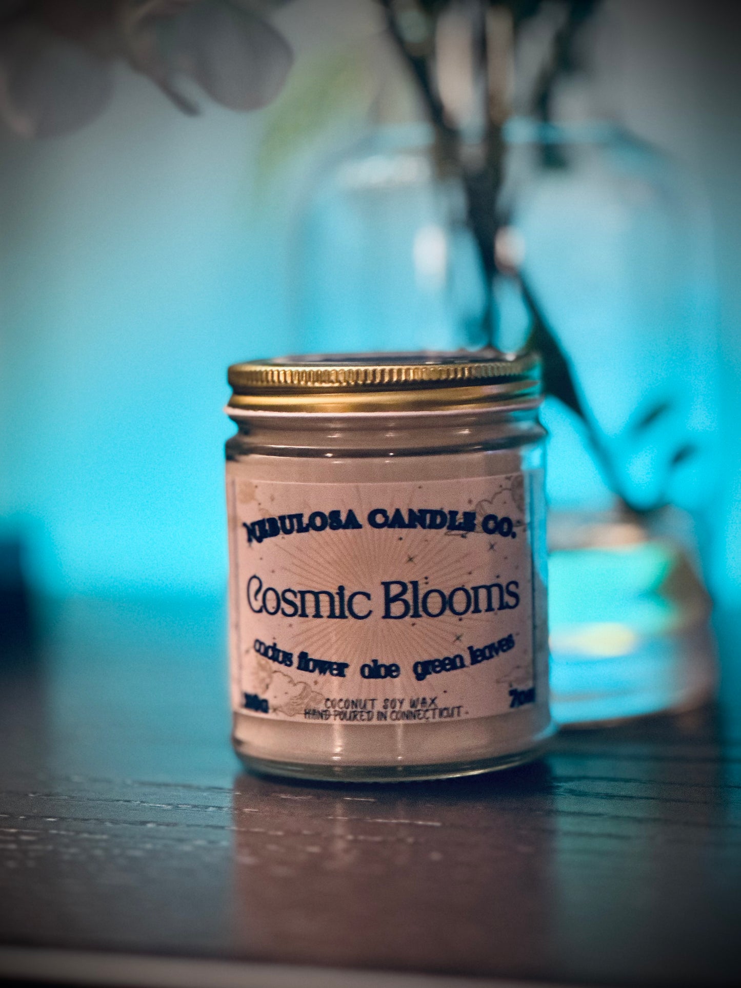 Cosmic Blooms | Cactus Flower | Aloe | Green Leaves